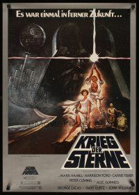 1k059 STAR WARS German '77 George Lucas classic sci-fi epic, great art by Tom Jung!