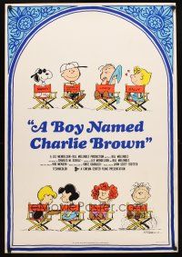 1k126 BOY NAMED CHARLIE BROWN English Italian 1sh '70 Snoopy & Peanuts Gang by Charles M. Schulz!