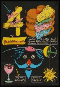 1k520 FOUR MUSKETEERS Polish 23x33 '76 Raquel Welch, Oliver Reed, great wacky Dudzinski art!
