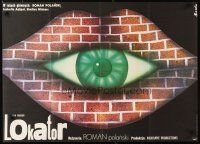 1k576 TENANT Polish 23x33 '77 Le Locataire, Roman Polanski, wild Socha art of eye in wall!