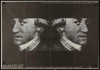 1k595 AMADEUS Polish 27x38 '86 Milos Foreman, Mozart biography, different Wasilewski art!