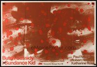 1k600 BUTCH CASSIDY & THE SUNDANCE KID Polish 27x38 '83 Swierzy art of Paul Newman, Robert Redford