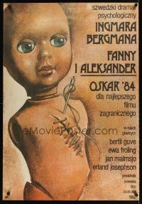 1k608 FANNY & ALEXANDER Polish 27x38 '85 Pernilla Allwin, directed by Bergman, Walkuski art!