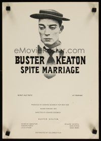 1k020 SPITE MARRIAGE Swiss R74 great image of stone-faced Buster Keaton!