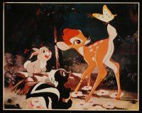1m619 BAMBI Japanese commercial poster '85 Disney classic, art with Thumper, Flower & butterfly!