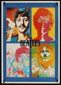 1m570 BEATLES English commercial poster '90s great psychedelic images of the band!