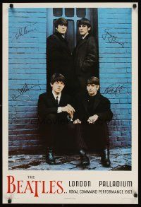 1m560 BEATLES: LONDON PALLADIUM Canadian commercial poster '80s John, Paul, Ringo, George!