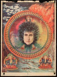 1m561 BOB DYLAN commercial poster '69 cool faux-Tibetan Buddhist blacklight artwork by Beasley!