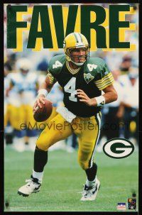 1m625 BRETT FAVRE commercial poster '93 great image of quarterback in Green Bay Packers uniform!