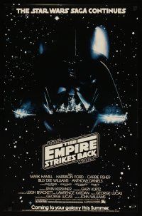 1m216 EMPIRE STRIKES BACK commercial poster '83 cool c/u image of Darth Vader head in space!