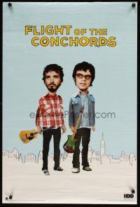 1m562 FLIGHT OF THE CONCHORDS TV commercial poster '07 Jemaine Clement, Bret McKenzie, wacky image!