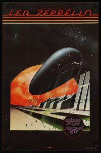 1m565 LED ZEPPELIN: OAKLAND STADIUM commercial poster '80s really cool sci-fi art!