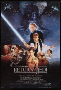 1m222 RETURN OF THE JEDI style B int'l commercial poster '83 George Lucas classic, Sano art!