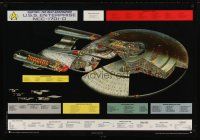 1m715 STAR TREK: THE NEXT GENERATION German TV commercial poster '96 diagram of U.S.S. Enterprise!
