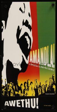 1m543 AMANDLA 2-sided soundtrack 12x24 music poster '02 South African musical revolution!