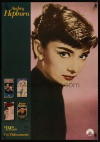 1m730 AUDREY HEPBURN COLLECTION video poster '88 wonderful image of the pretty actress!