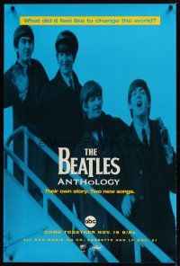 1m321 BEATLES ANTHOLOGY TV 1sh '95 cool image of McCartney, Harrison, Ringo & Lennon!