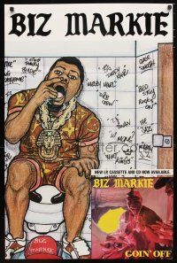 1m499 BIZ MARKIE 23x35 music poster '80s artwork of the rapper droppin' a deuce & picking his nose