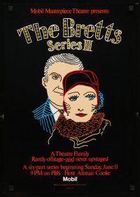 1m322 BRETTS tv poster '87 Norman Rodway, Barbara Murray, theater family!