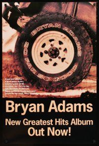 1m506 BRYAN ADAMS 24x36 music poster '93 So Far So Good, image of tire on 4WD vehicle!