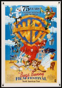 1m483 BUGS BUNNY FILM FESTIVAL DS Canadian film festival poster '98 Bugs Bunny, Tweety, Roadrunner!