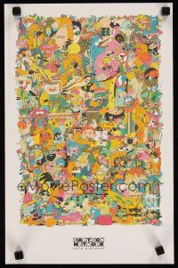 1m323 CARTOON NETWORK 20TH BIRTHDAY 2-sided tv poster '12 art of characters + checklist!