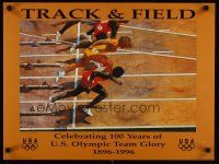 1m038 CELEBRATING 100 YEARS OF U.S. OLYMPIC TEAM GLORY 1896-1996 special 18x24 '96 track & field!