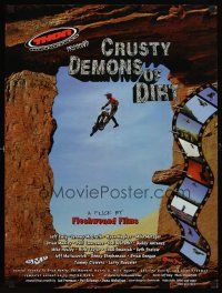 1m737 CRUSTY DEMONS OF DIRT video poster '94 Jeremy McGrath, great image of flying moto!