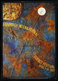 1m344 EDINBURGH INTERNATIONAL SCIENCE FESTIVAL Scottish special 24x33 '91 cool Inez Gribben art!