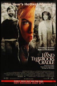 1m745 HAND THAT ROCKS THE CRADLE video poster '92 directed by Curtis Hanson, Rebecca De Mornay!