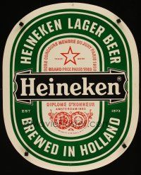 1m013 HEINEKEN 20x24 advertising poster '80s huge beer label image!