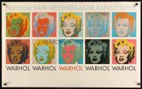 1m043 MUSEUM VAN HEDENDAAGSE KUNST 24x38 Dutch art exhibition '90s Warhol art of Marilyn Monroe!