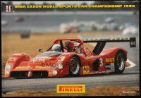 1m007 PIRELLI TIRES 2-sided 27x39 Italian advertising poster '96 champion, IMSA racing!