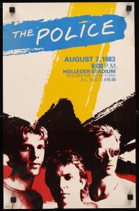 1m494 POLICE: HOLLEDER STADIUM concert poster '83 cool image of Sting, Copeland & Summers!