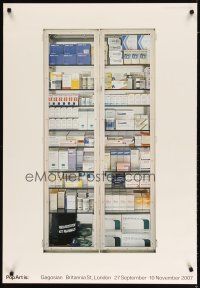 1m295 POP ART IS 27x39 English art exhibition '07 an image of a well-stocked medicine cabinet!