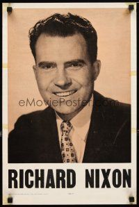 1m576 RICHARD NIXON 14x21 political campaign '60 great portrait of then future president!