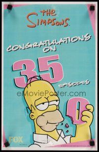 1m477 SIMPSONS TV special 11x17 '05 Matt Groening cartoon, 350 episodes, Homer eating zero!!