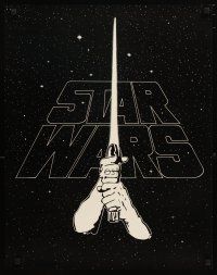 1m202 STAR WARS special 22x28 '77 George Lucas' sci-fi classic, art of hands & lightsaber!