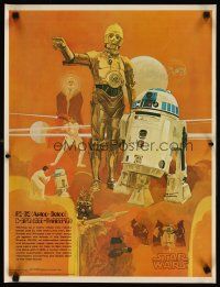 1m203 STAR WARS Coca-Cola special 18x24 '77 George Lucas' sci-fi classic, C-3PO & R2-D2!