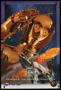 1m211 STAR WARS TRILOGY Pepsi special 24x36 '96 cool image of C-3PO, Empire Strikes Back!