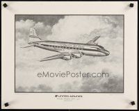 1m290 UNITED AIRLINES EXECUTIVE COLLECTORS 16x20 art print '78 Ken Fox art of DC-4 aircraft!