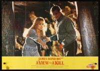 1m447 VIEW TO A KILL English special 24x33 '85 Roger Moore as James Bond & sexy Tanya Roberts!