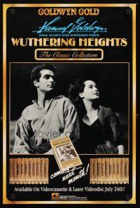 1m782 WUTHERING HEIGHTS video poster R85 Laurence Olivier is torn with desire for Merle Oberon!