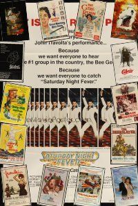 1p020 LOT OF 34 FOLDED ONE-SHEETS '55 - '86 Saturday Night Fever, Chitty Chitty Bang Bang & more!