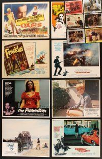 1p038 LOT OF 112 LOBBY CARDS '56 - '78 many great images in 14 complete sets of 8 cards!