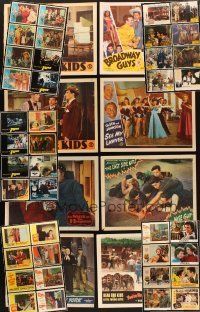 1p049 LOT OF 48 LOBBY CARDS '38 - '90 East Side Kids, Bowery Boys, from 27 different movies!