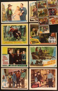 1p053 LOT OF 15 WESTERN LOBBY CARDS '40s-60s great images from cowboy movies!