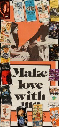 1p078 LOT OF 63 FOLDED NON-U.S. POSTERS '50s-90s great images from a variety of movies!