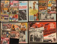 1p176 LOT OF 19 MEXICAN LOBBY CARDS '50s-70s great images from a variety of movies!
