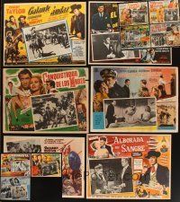 1p177 LOT OF 13 MEXICAN LOBBY CARDS '50s-60s great images from a variety of movies!